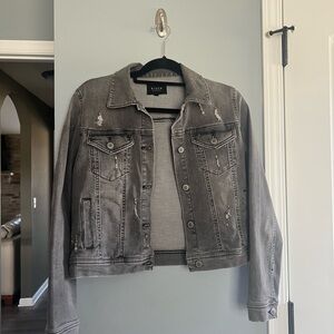 Gray Risen Denim Jacket